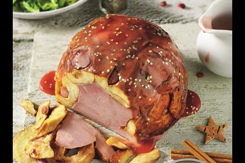Tesco Christmas pudding ham